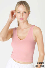 Nikibiki Vintage V Neck Crop Top