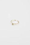 18K Gold Shiny Adjustable Initial Ring - Set of 16