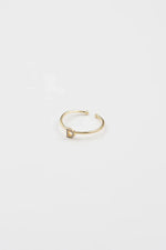 18K Gold Shiny Adjustable Initial Ring - Set of 16