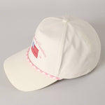 The Land of Freedom Flag Embroidered Trucker Hat
