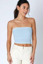 Nikibiki Floral Lace Tube Top