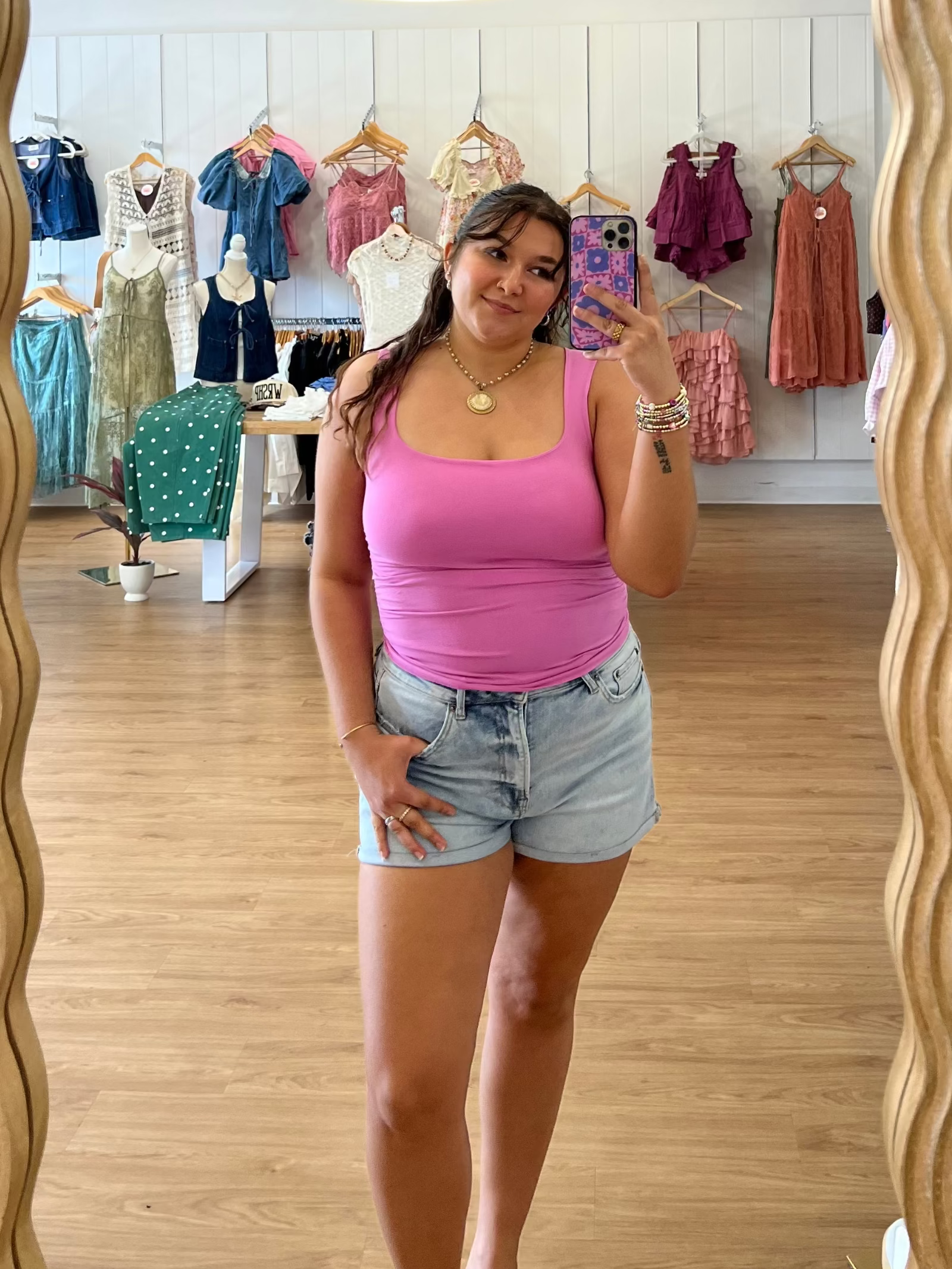 nikibiki, seamless, tank tops, ribbed tank top, one size tanks, pink tanks