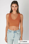 Nikibiki Plunge V-Neck Crop Top
