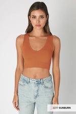 Nikibiki Plunge V-Neck Crop Top
