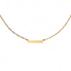 Waterproof Gold Mini Bar Paperclip Chain (Get it engraved!)