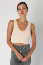 Nikibiki Lace V Neck Tank Top