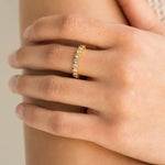 18K Gold Tennis Ring