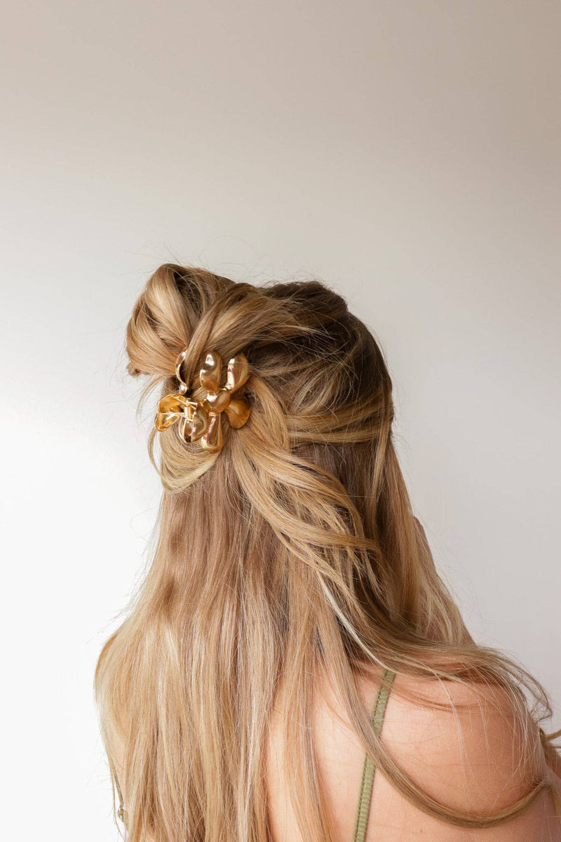 METAL FUNKY FLOWER CLAW (2 COLORS)