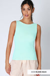 Nikibiki Clean Line Boat Neck Tank Top