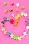 OVERSIZE MATTE FLOWER HAIR CLAW CLIPS | 40H459