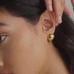 Waterproof Gold Button Studs