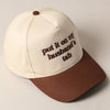 Put it on my husband's tab Embroidery Canvas Cap: Black / ONE SIZE