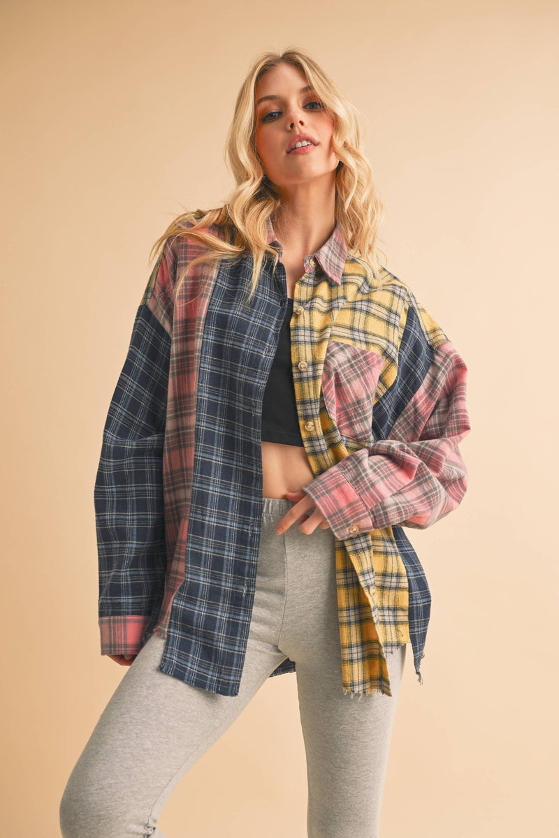 Funky Fall Vibes Flannel