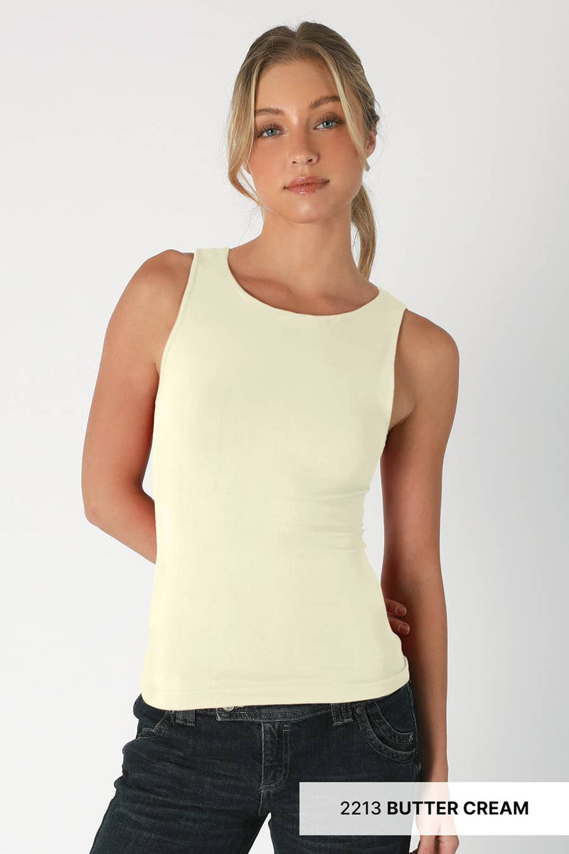 Nikibiki Clean Line Boat Neck Tank Top