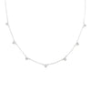 Silver CZ Drop Necklace