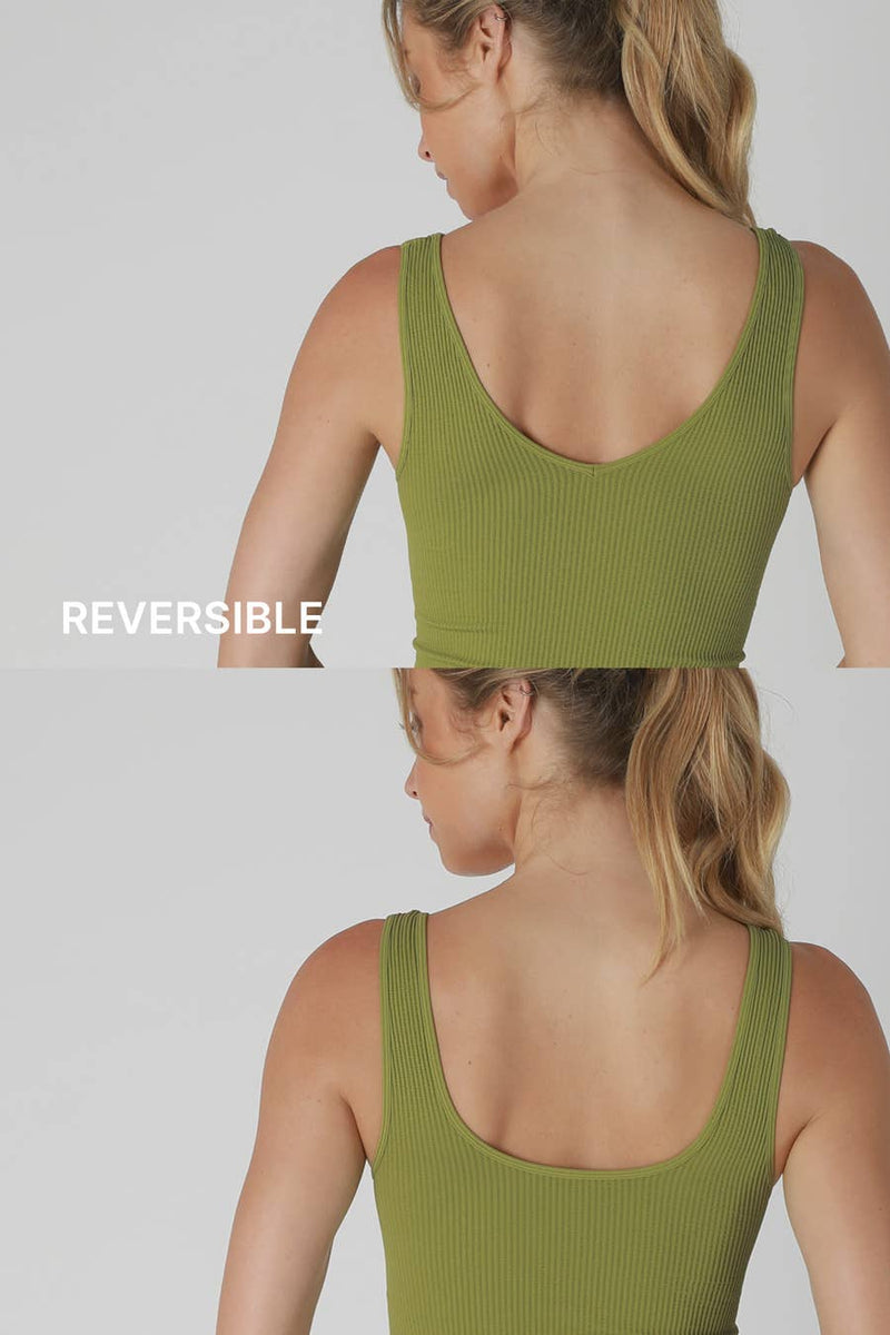 Nikibiki Reversible Ribbed Crop Top