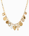 Multi 11 Charm Divine Hearts Necklace