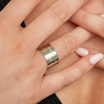 Waterproof Silver Brave, Strong, Worthy Ring