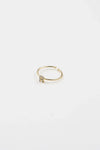 18K Gold Shiny Adjustable Initial Ring - Set of 16