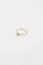 18K Gold Shiny Adjustable Initial Ring - Set of 16