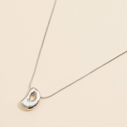 16 Assorted Pack of Bubble Design Initial Short Necklaces