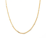 18K Gold Dainty CZ Choker