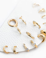 Dainty Huggie Hoop Variety Earring Set of 7