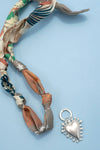 Handcrafted Scarf Interchangeable Charm Necklace | 80N92095