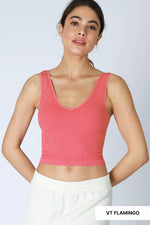 Nikibiki Vintage V Neck Crop Top