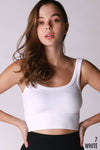 Nikibiki Scoop Chevron Ribbed Crop Top