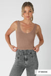 Nikibiki Vintage V Neck Crop Top