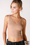Nikibiki Vintage V Neck Crop Top