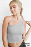 Nikibiki Vintage One Shoulder Crop Top