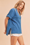 Ellen V- Neck Linen Top
