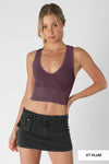 Nikibiki Vintage Plunge V-Neck Seamless Crop Top