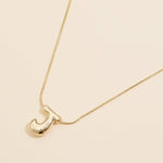 16 Assorted Pack of Bubble Design Initial Short Necklaces