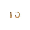 Gold Braided Hoops: Big