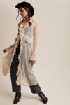 Sheer Lace Ruffle Duster LJ0259