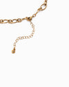 Vintage Star Heart Stone Charm Necklace