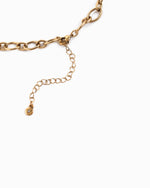 Vintage Star Heart Stone Charm Necklace