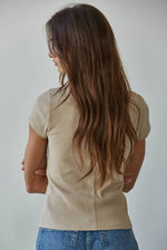 Ribbed Button Down Knit Cardigan Top