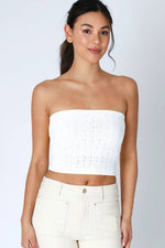 Nikibiki Floral Lace Tube Top