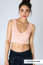 Nikibiki Plunge V-Neck Crop Top