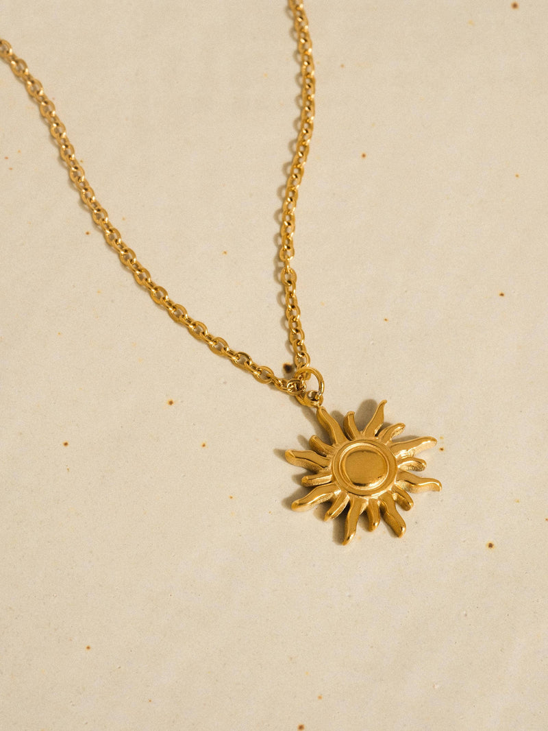Costa 18K Gold Sun Necklace