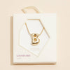 16 Assorted Pack of Bubble Design Initial Short Necklaces