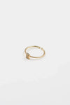 18K Gold Shiny Adjustable Initial Ring - Set of 16