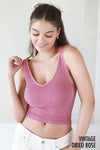 Nikibiki Vintage V Neck Crop Top