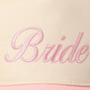 Bride Text Embroidery Two-Tone Trucker Hat: Pink / ONE SIZE