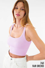 Nikibiki Scoop Chevron Ribbed Crop Top