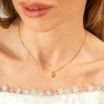 Waterproof Dainty Gold Heart Necklace